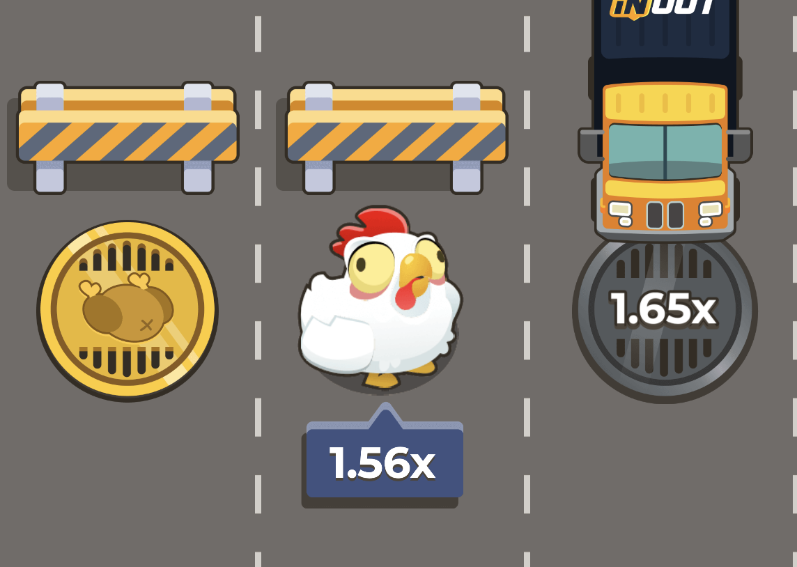 Chicken Road 2 Slot Fahrspuren überqueren Chicken Road 2 Slot Hähnchen überquert Fahrspuren zwischen Autos und Lkw